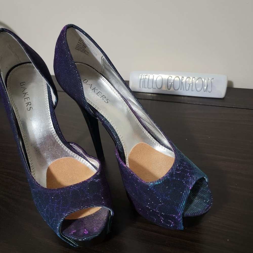 Color Changing Leopard Print Platform Pumps